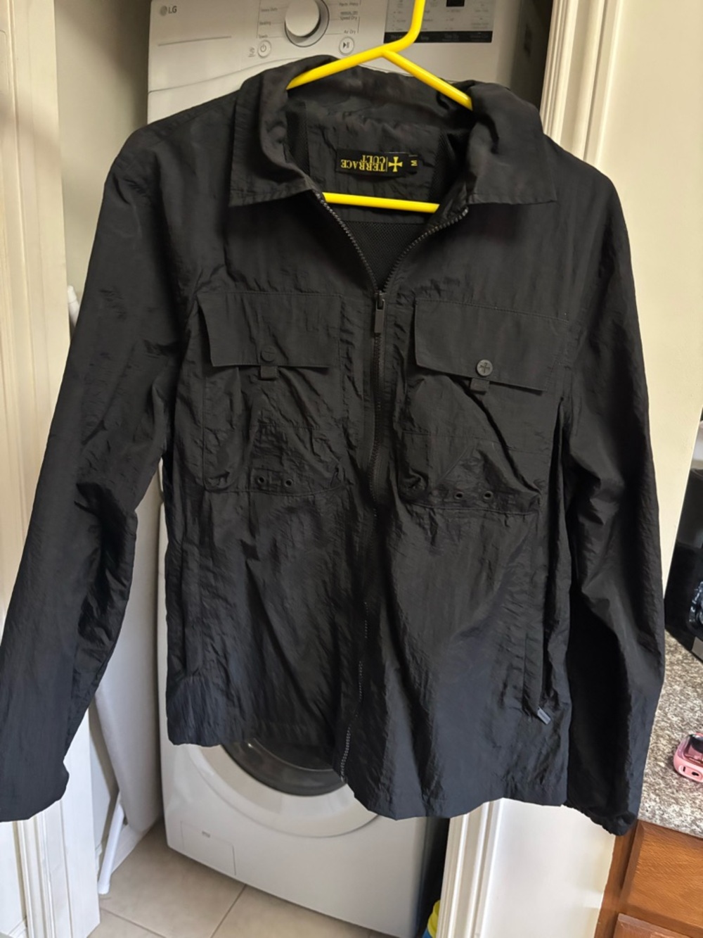 Terrace Cult Men's Black Overshirt Jacket